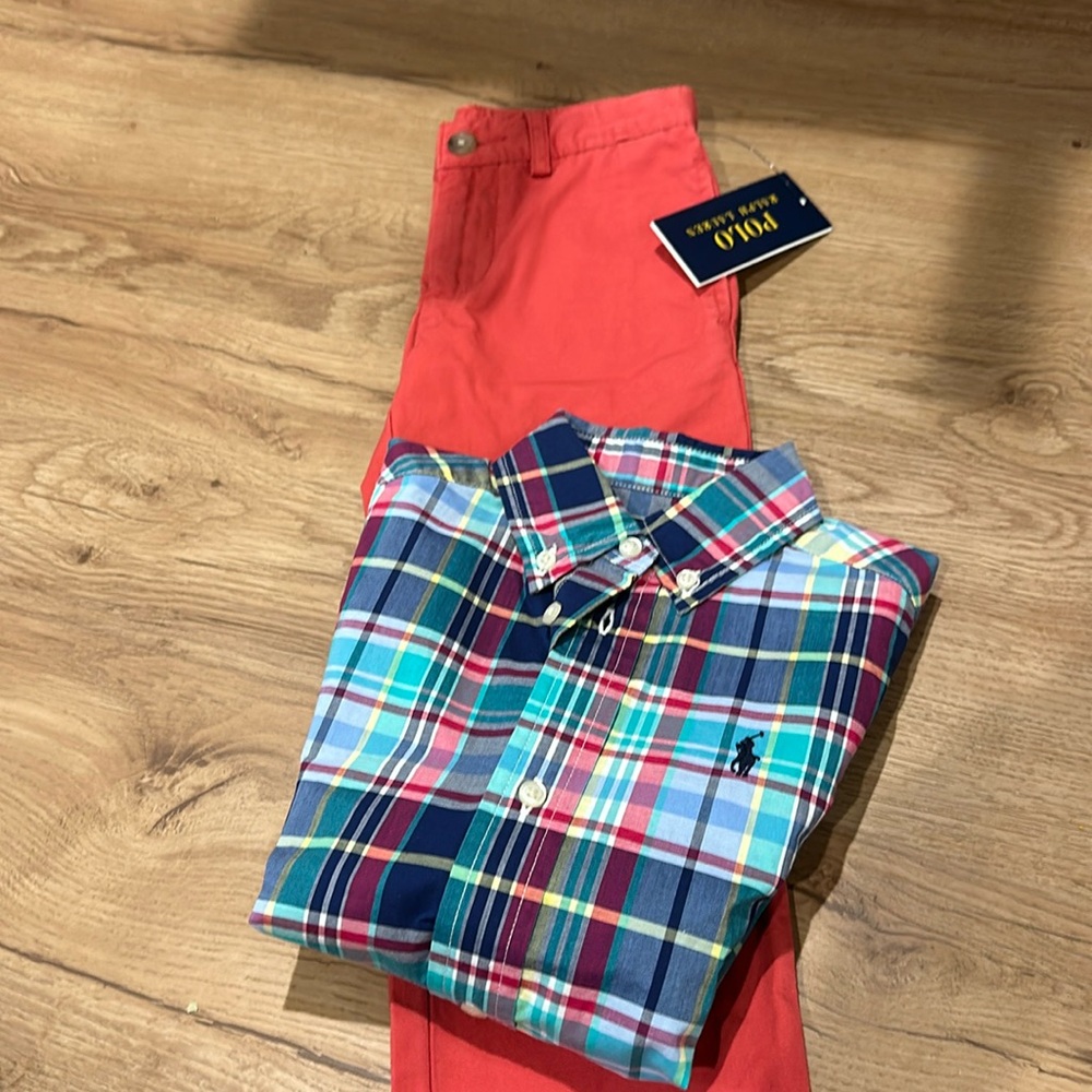 NWT Polo Ralph Lauren pants and shirt